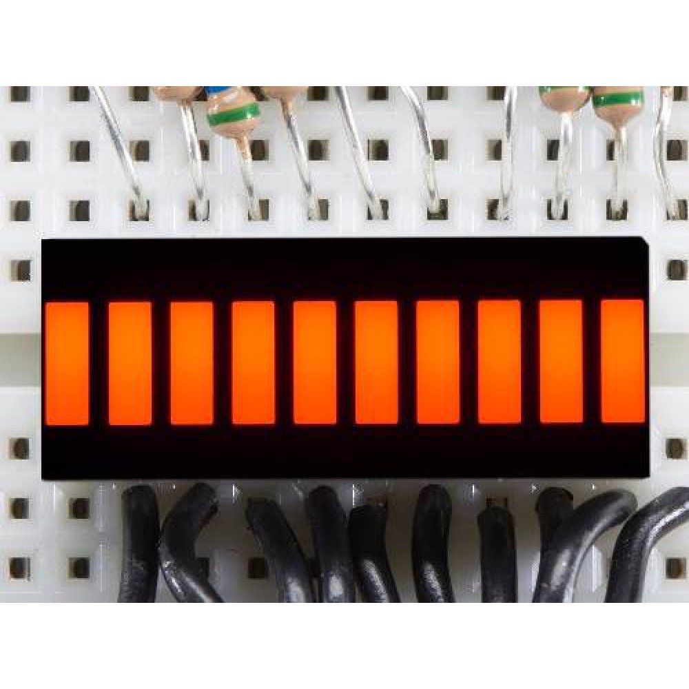 Display Led 10 Segmentos Vumetro Anodo Comun Arduino Rojo