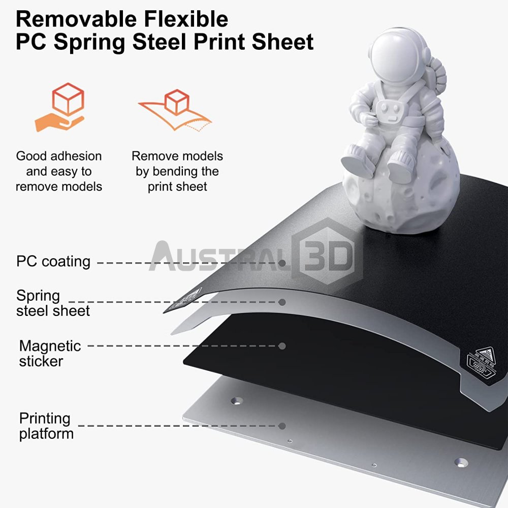 Austral 3D Rosario Kit Cama Magnetica Creality Ender 3 S1 Ender 3