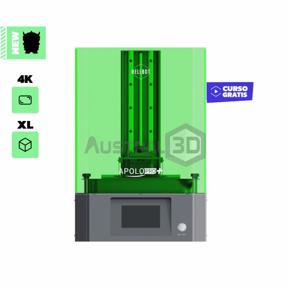 Impresora 3D DLP 192x120x250mm 4K Apolo PRO PLUS 
