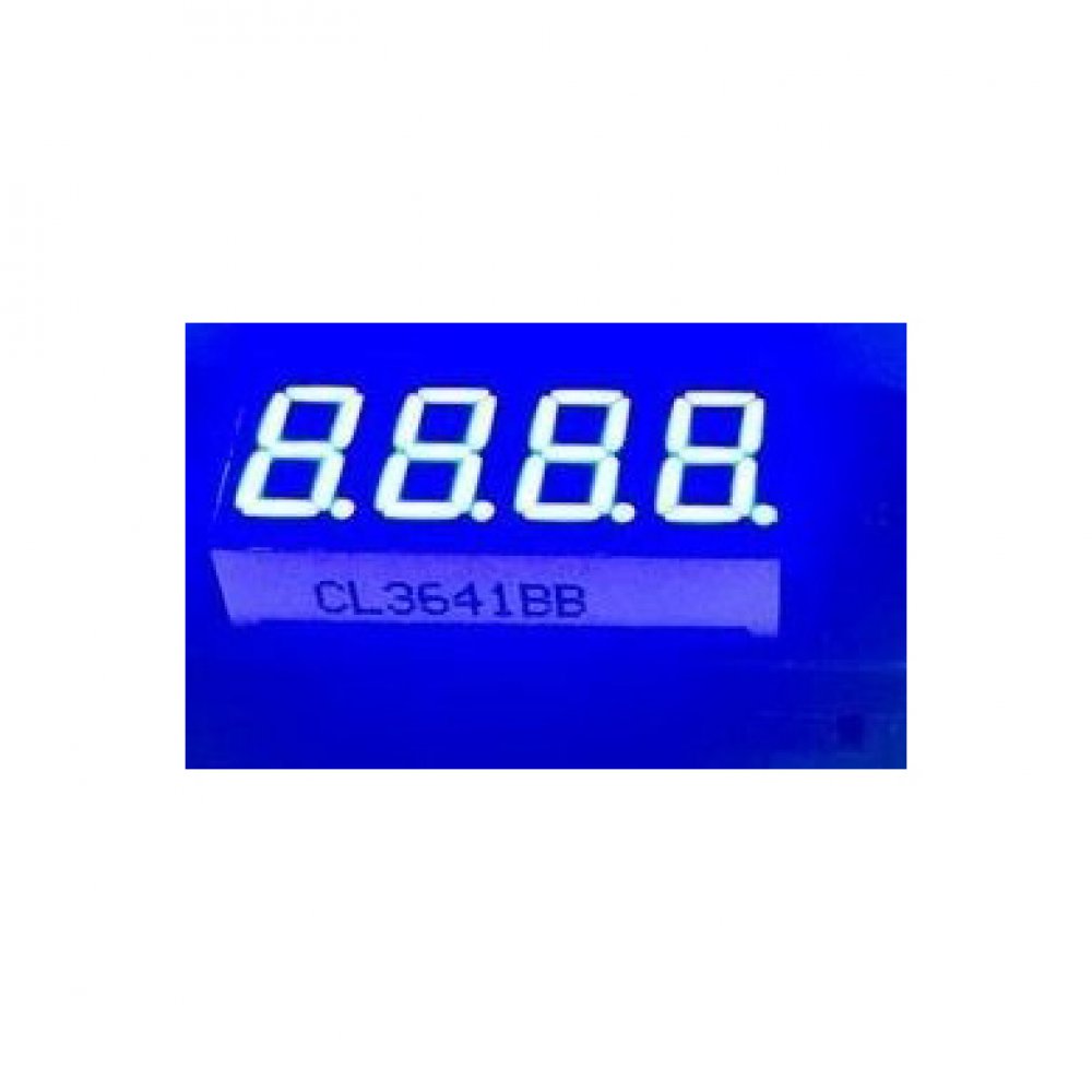 Display Led 4 Digitos 7 Segmentos Anodo Comun Azul 0.56