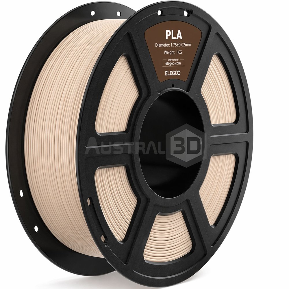 Filamento 3D ELEGOO PLA 1kg 1.75mm BEIGE Bobina plástica