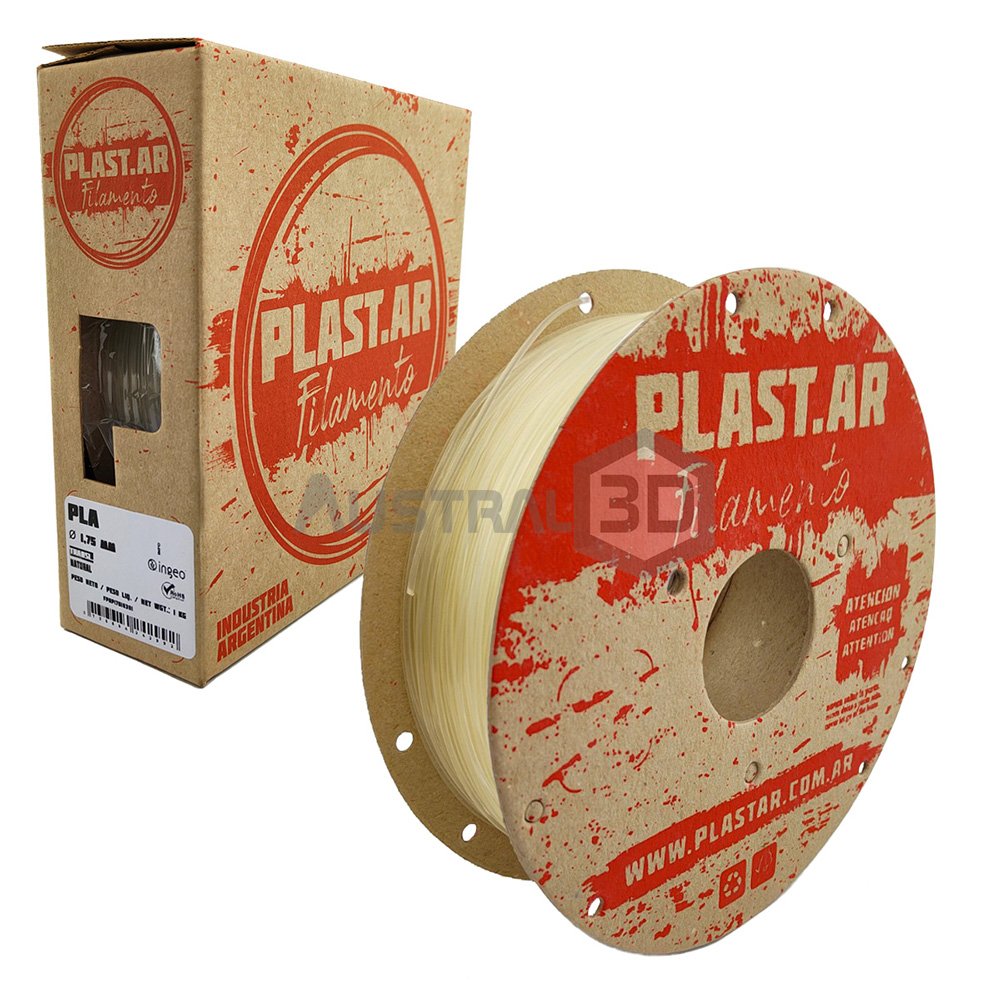 Filamento 3d Plast.ar Pla 1kg NATURAL