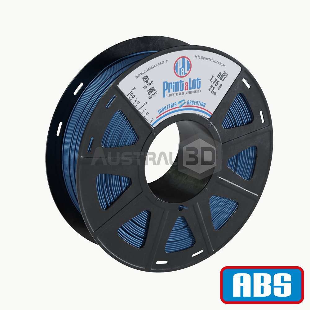 Filamento 3D Printalot 1.75mm 1kg ABS COBALTO Metalizado