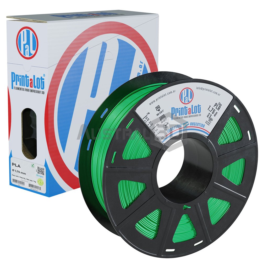 Filamento 3D Printalot 1.75mm 1kg PLA VERDE FLUO