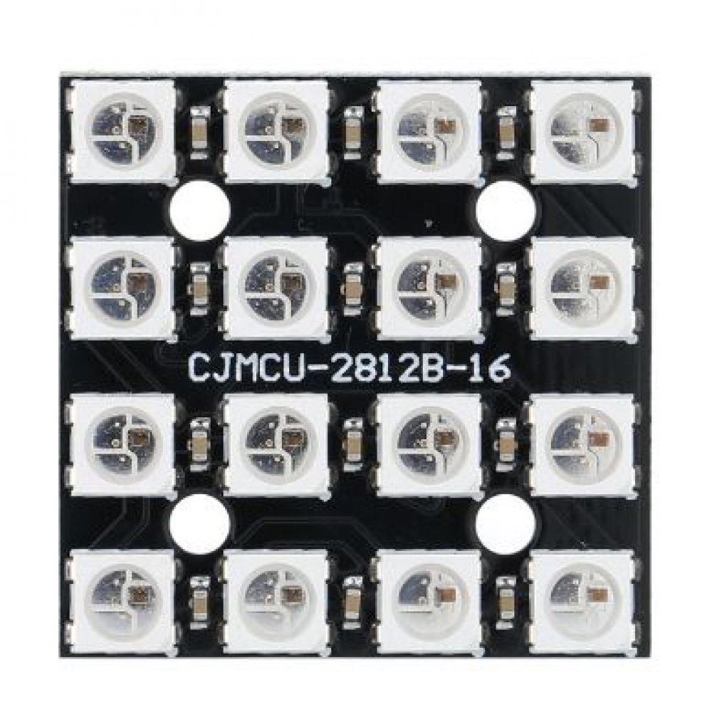 Modulo Led Rgb Inteligente Ws2812b CJMCU2816 4×4 16 unidades