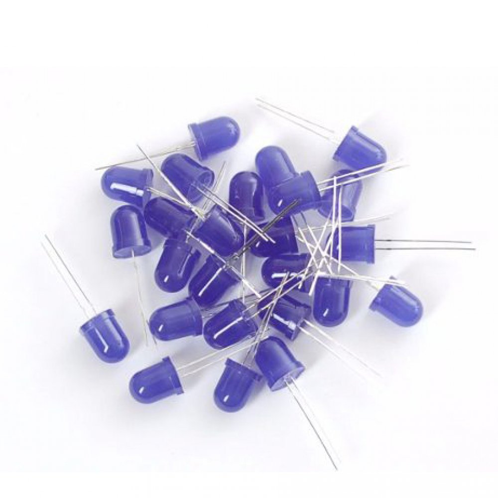 Pack 10 Leds 10mm Azul Diodos Redondos Arduino Pic Led Blue