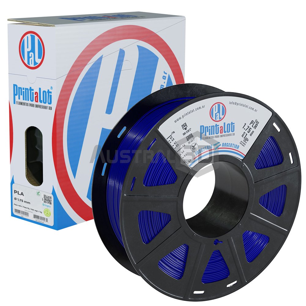 Filamento 3D Printalot 1.75mm 1kg PLA AZUL TRANSLUCIDO