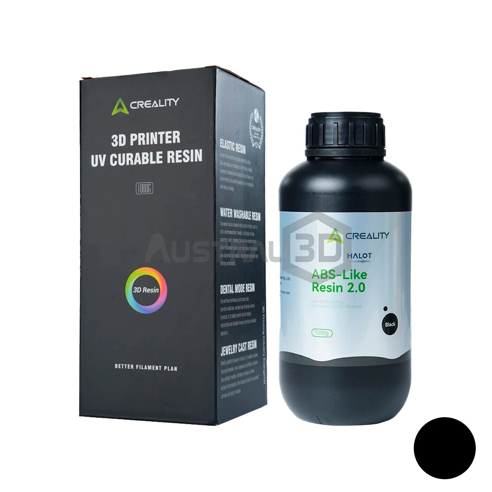 Resina 3D Creality tipo ABS NEGRO 2.0 1Kg