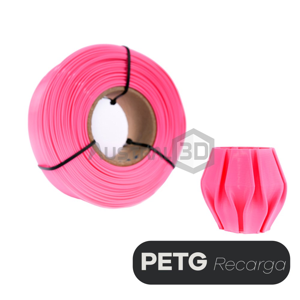 Filamento 3D Ecofila RECARGA PETG 1.75 Hellbot ROSA