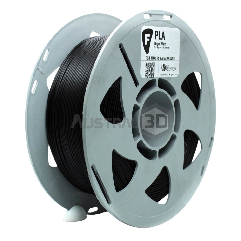 Filamento 3D Filar 1.75Mm 1Kg PLA NEGRO MATE