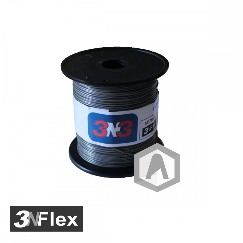 Filamento 3D Flexible 3nFlex 1.75mm 500g GRIS PLOMO