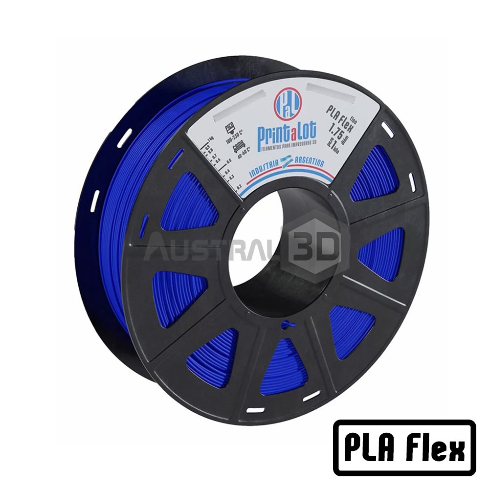 Filamento 3D Printalot 1.75mm 1kg PLA FLEX AZUL