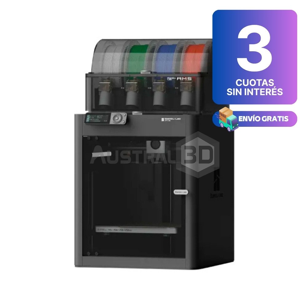 Impresora 3D Bambulab P1S Combo con AMS 4 colores FDM