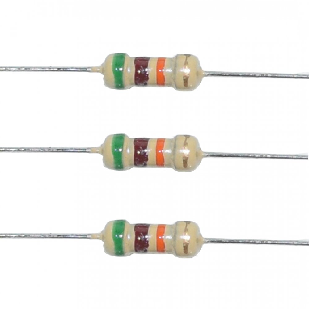 Pack 10 Resistencias 1/4w 0.25w 52k Ohms 5% Resistencia