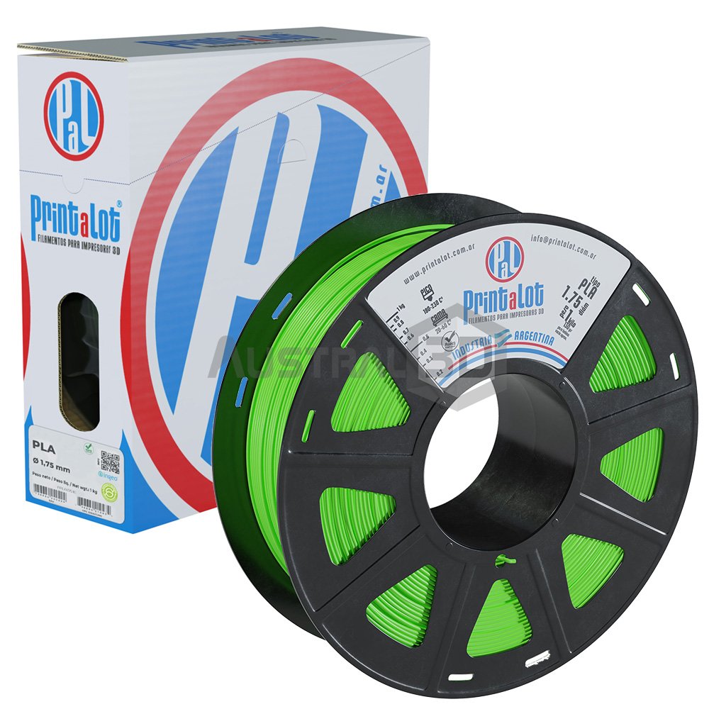 Filamento 3D Printalot 1.75mm 1kg PLA VERDE NINJA