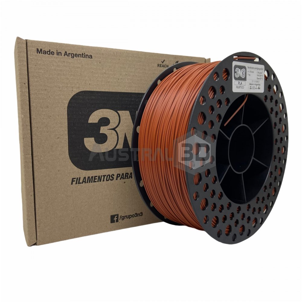 Filamento 3D 3n3 PLA RUSTICO 1.75mm 1KG