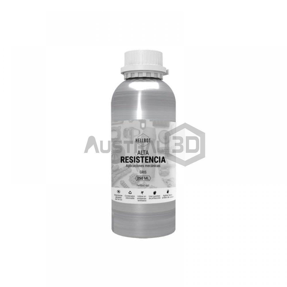 Resina Hellbot Alta Resistencia Gris 250ml