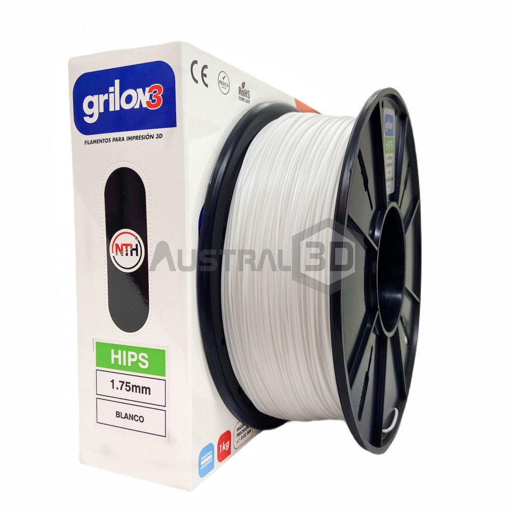 Filamento Hips 1.75mm Grilon3 BLANCO