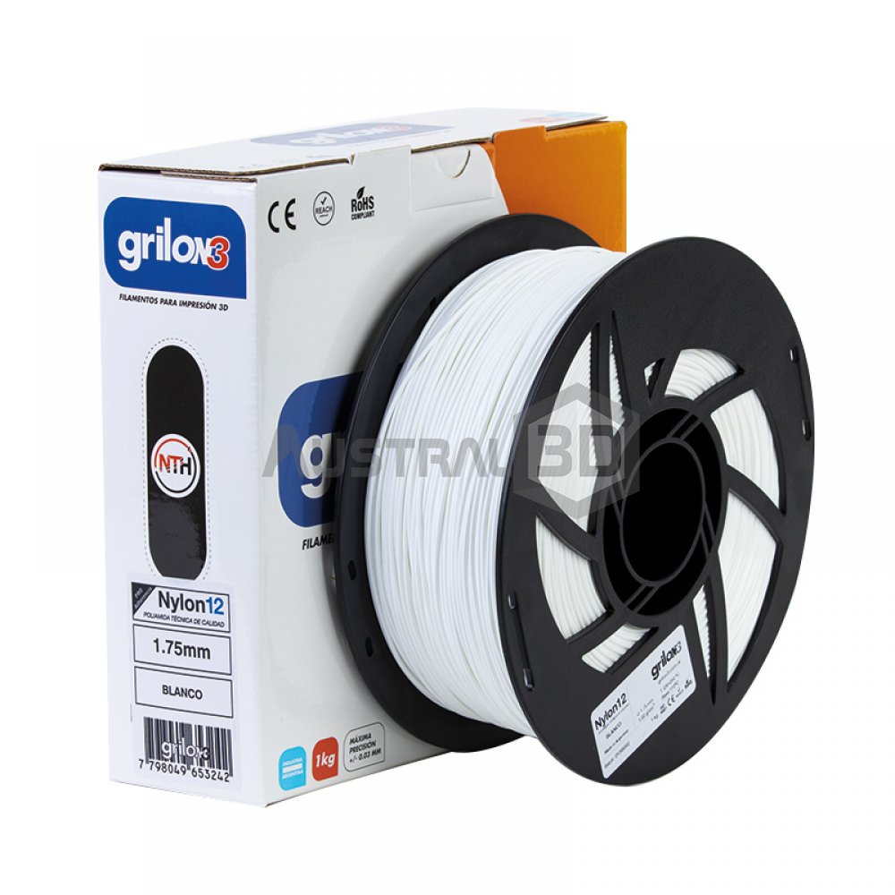 Filamento Grilon3 NYLON12 1.75mm BLANCO
