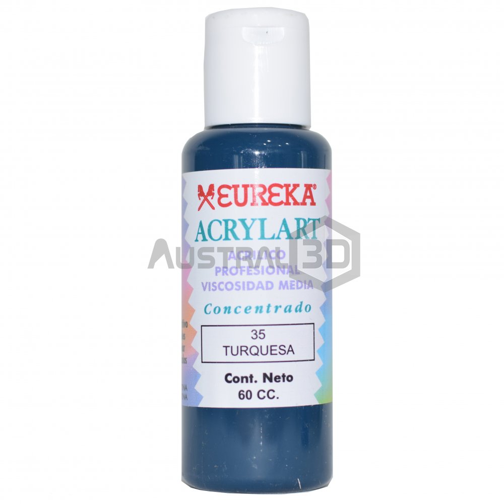 Acrílico Eureka 60cc Turquesa