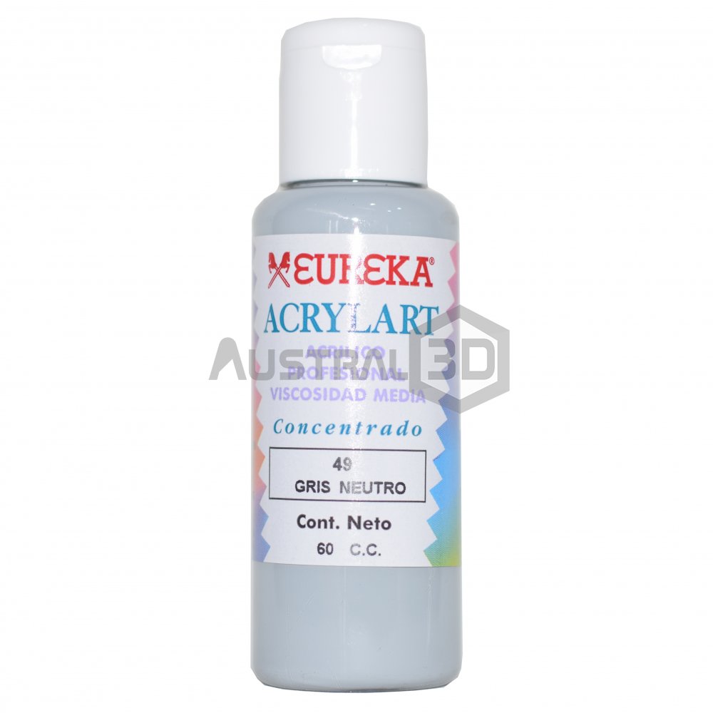 Acrílico Eureka 60cc Gris Neutro