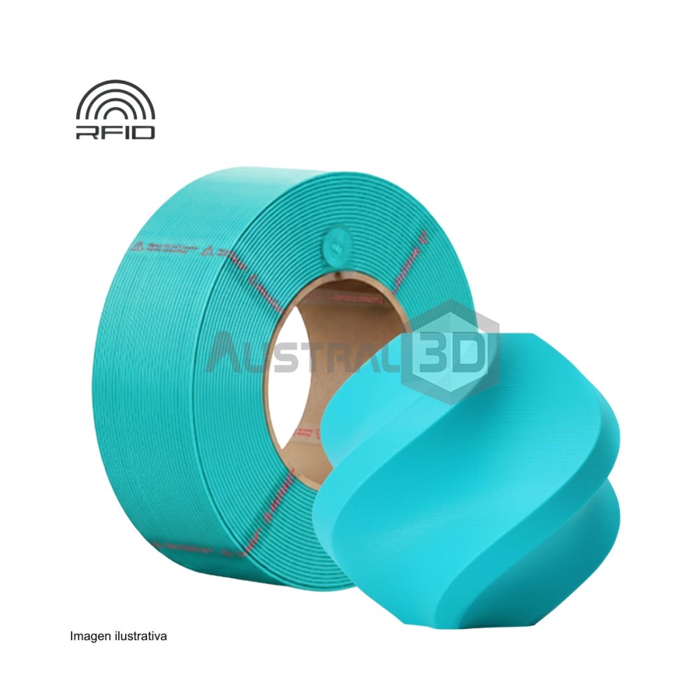 Filamento 3D PLA basic RECARGA BAMBULAB 1.75Mm 1Kg TURQUESA