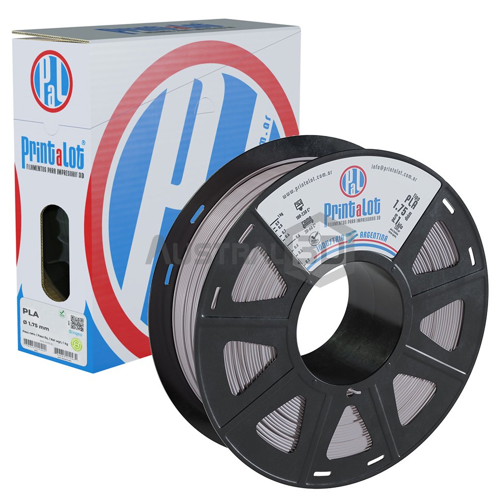 Filamento 3D Printalot 1.75mm 1kg PLA GRIS CLARO