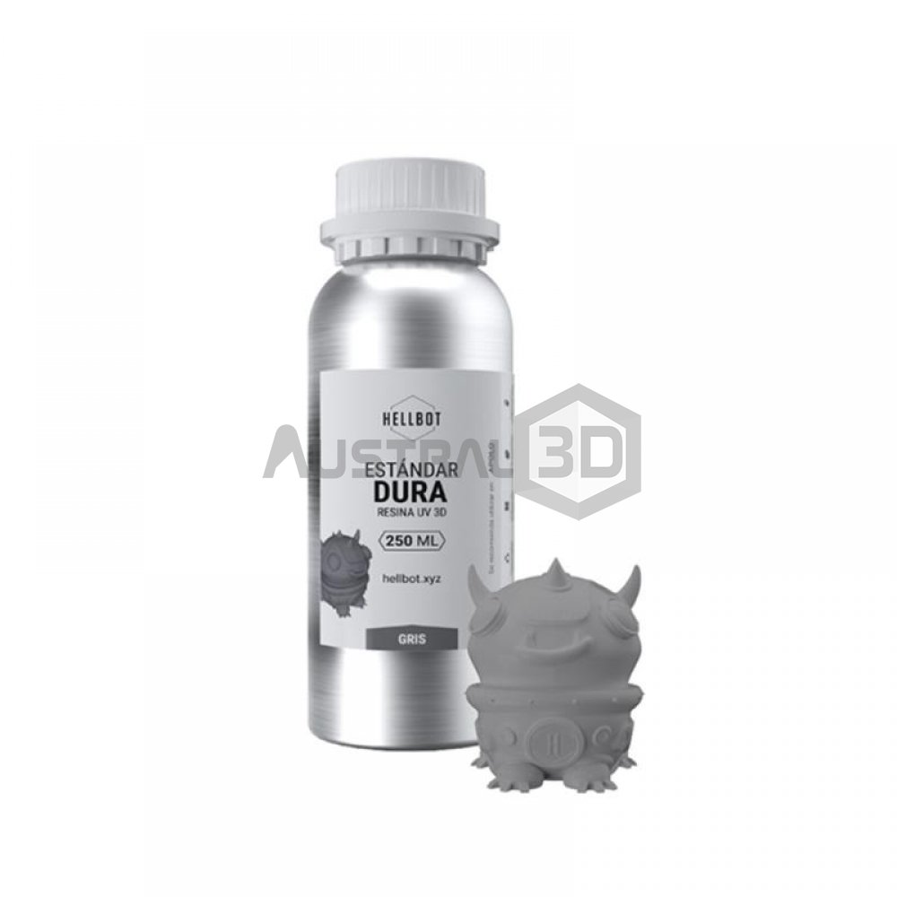 Resina Hellbot Dura Gris 250ml