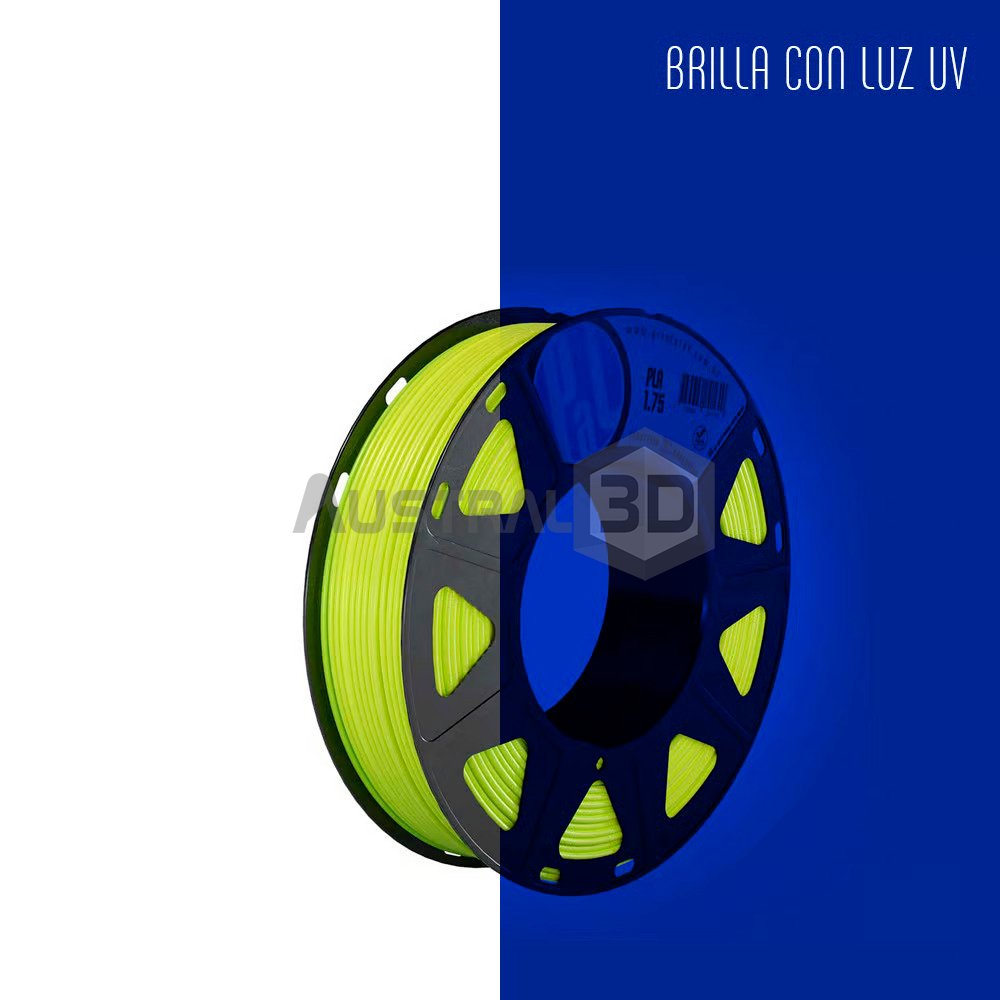 Filamento 3D Printalot 1.75mm 250g PLA AMARILLO Fluorescente
