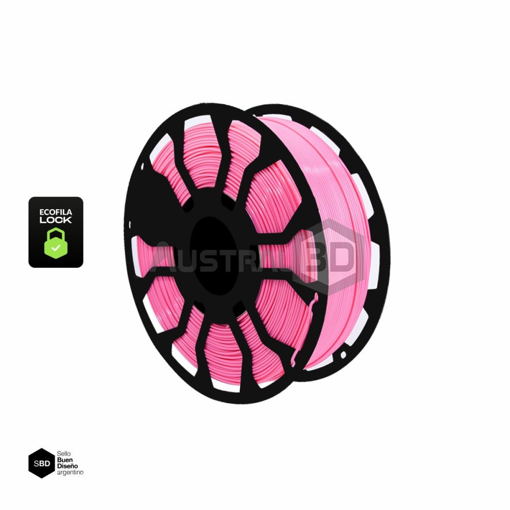 Filamento 3D ECOFILA LOCK PLA 1.75 Hellbot 1kg ROSA