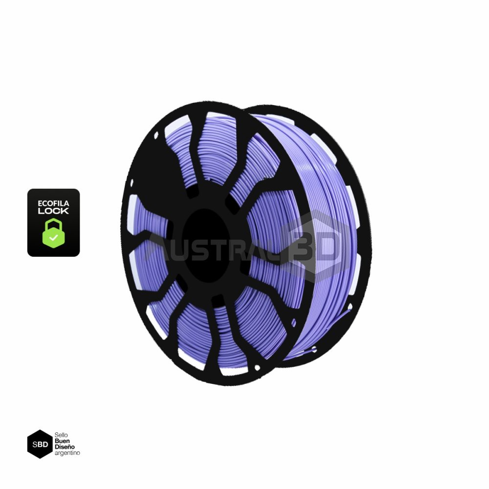 Filamento 3D PLA ECOFILA LOCK 1.75 Hellbot 1kg VIOLETA