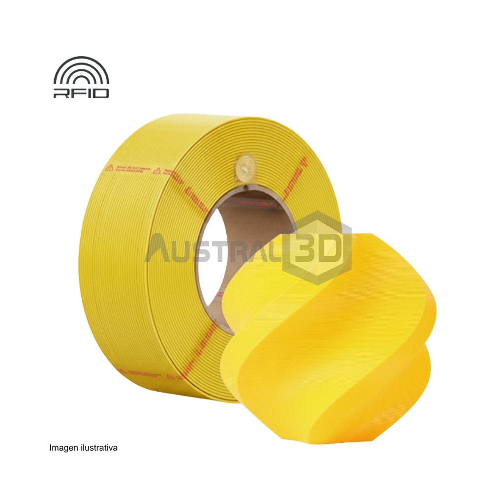 Filamento 3D PLA basic RECARGA BAMBULAB 1.75Mm 1Kg AMARILLO