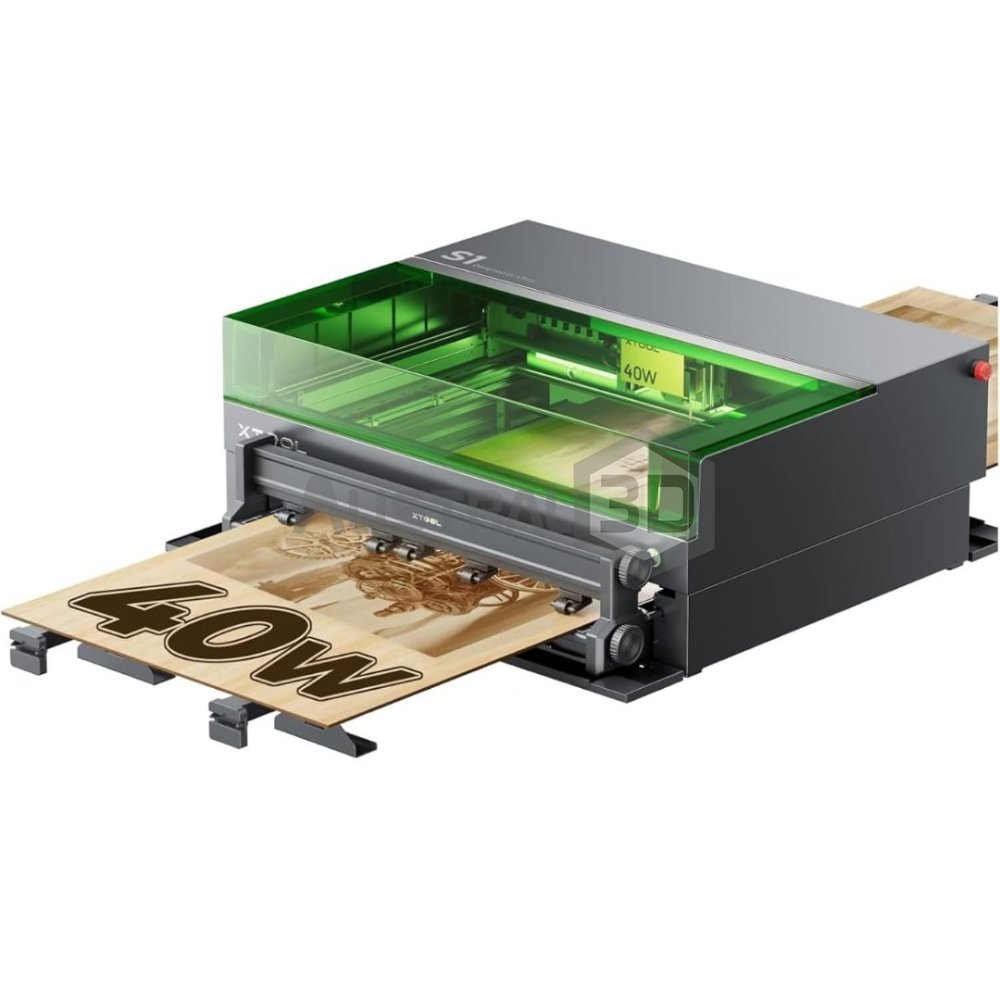 Cortadora y Grabadora Laser Xtool S1 40W +Transportadora + Accesorio Rotativo +Base elevadora xTool S1