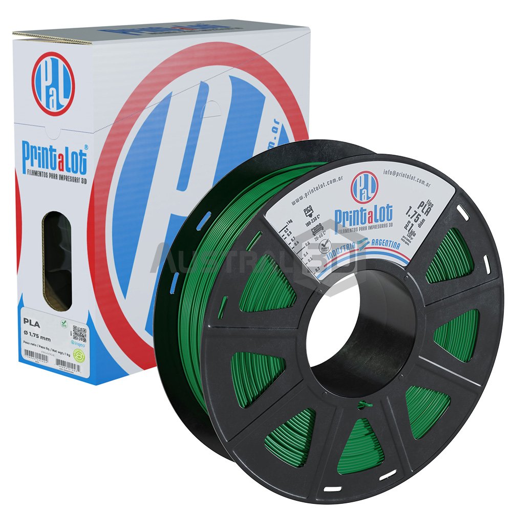 Filamento 3D Printalot 1.75mm 1kg PLA VERDE 