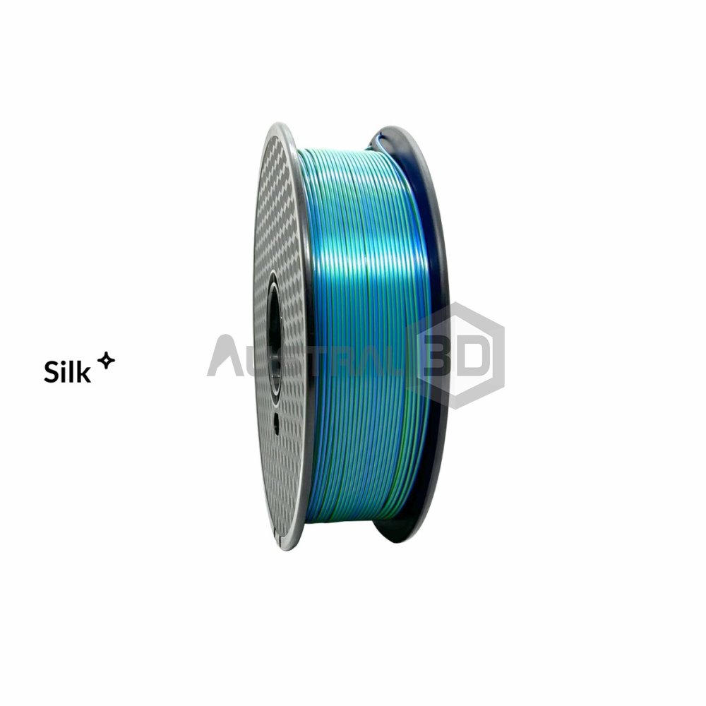 Filamento Hellbot PLA Ecofila Bicolor 1,75mm 1kg AZUL VERDE
