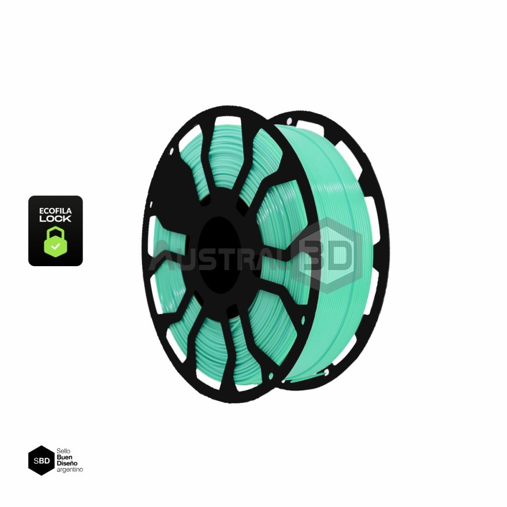 Filamento 3D ECOFILA LOCK PLA 1.75 Hellbot AQUA PASTEL