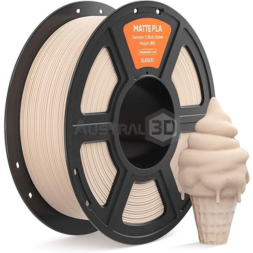 Filamento 3D ELEGOO PLA MATE 1kg 1.75mm BEIGE Bobina Plástica