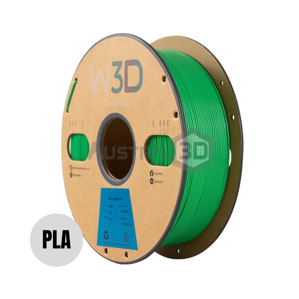 Filamento PLA+ W3D 1kg VERDE CLARO