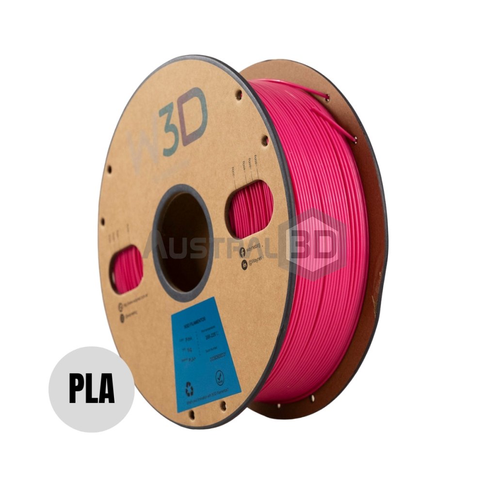 Filamento PLA+ W3D 1kg ROSA